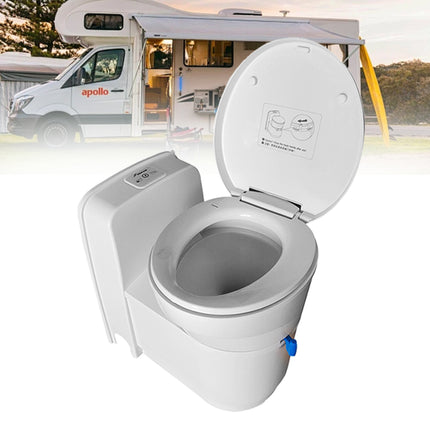 RV Caravan Toilet 3J-W5000 – Compact Hygienic Rotating Bowl, 17.2L Tank
