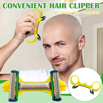 Double Head Fast Bald Hair Clipper, Manual Shaver for Men