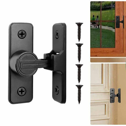 Heavy Duty 90° Barn Door Lock, Sliding Gate Latch for Barn