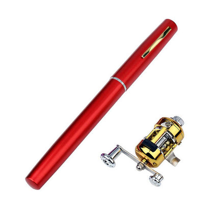 Telescopic Pen Fishing Rod Pocket Size Portable Pole and Reel Combo
