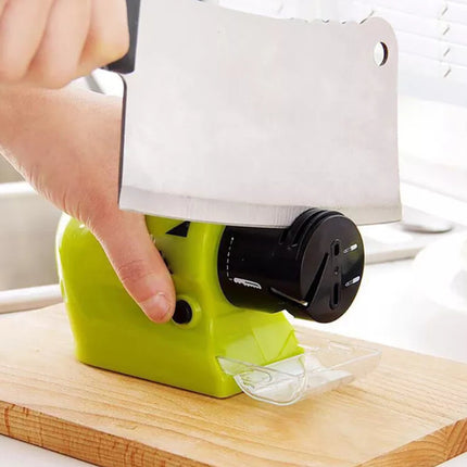 Cordless Electric Kitchen Sharpener Battery Operated Fast Sharp Tool