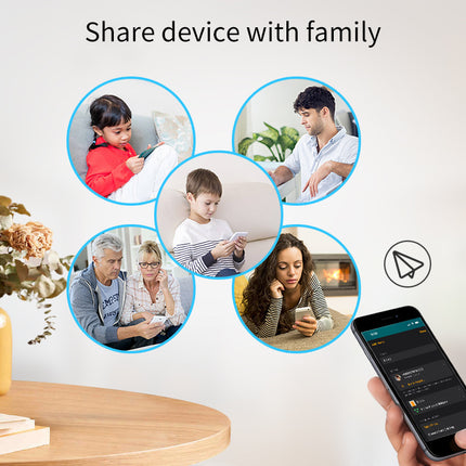 Smart Door Window Sensor Matter Thread WiFi Magnetic Alarm Phone Alert