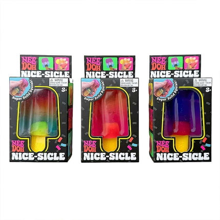 Nee Doh Nice-Sicle Squeezable Stress Reliever Toy – Ice Cream