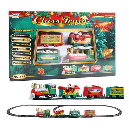 Christmas Train Electric Railway Tracks Santa Car Educational Xmas Gift