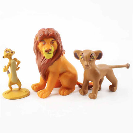 12Pcs African Animal PVC Figures Cake Topper Lion Meerkat Warthog