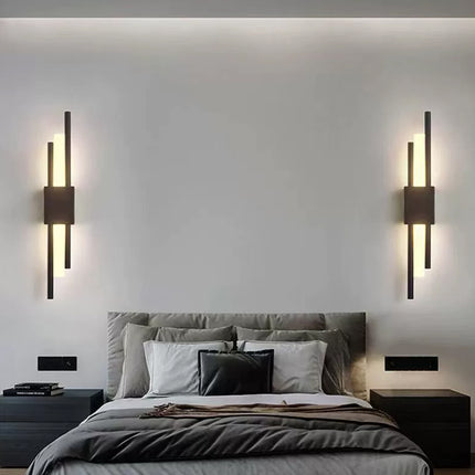 Modern LED Wall Lamp Strip Light 1 Pair for Living Room Bedroom Decor