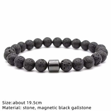 Magnetic Anti Smoke Bracelet 8MM Triple Protection Cessation Therapy Gift