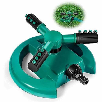 360° Automatic Rotating Garden Sprinkler Fork Spray Head Watering Tool