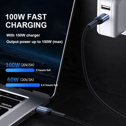 PISEN 100W Type-C to Type-C PRO Charger Cable, PD3.1 Gen2, 1M