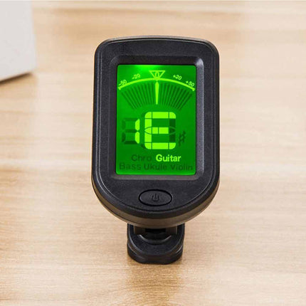 Digital LCD Clip-On Tuner for Guitar, Ukulele, Violin & More