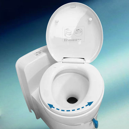 RV Caravan Toilet 3J-W5000 – Compact Hygienic Rotating Bowl, 17.2L Tank