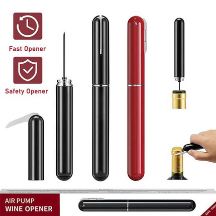 Wine Air Pressure Bottle Opener Pen Corkscrew – Easy Cork Remover Tool
