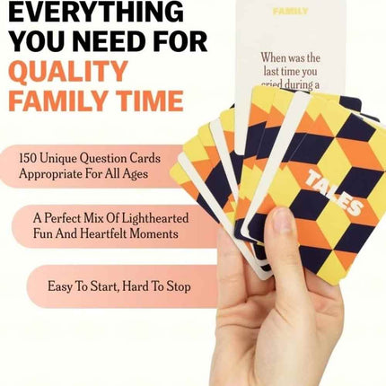 150 Conversation Starter Cards – Family Edition for Party & Travel