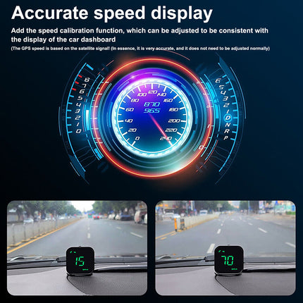 Car Digital GPS Speedometer HUD Display with MPH and KMH Universal