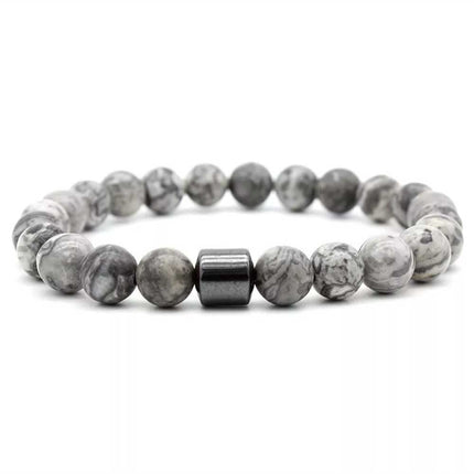 Magnetic Anti Smoke Bracelet 8MM Triple Protection Cessation Therapy Gift
