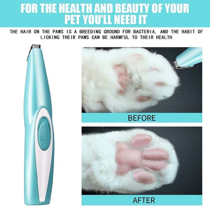 Professional Pet Dog Electric Hair Trimmer Mini Paw Pads Clippers Shaver
