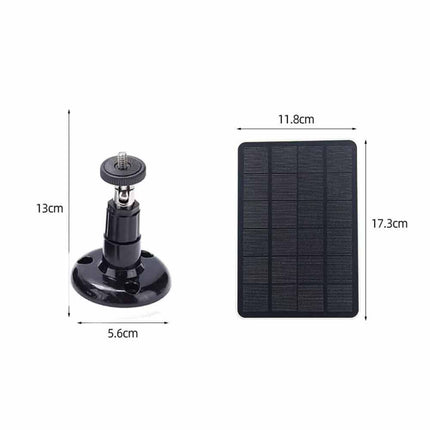 Outdoor Camera Solar Panel 5V Micro USB Battery Charger with 3m Cable