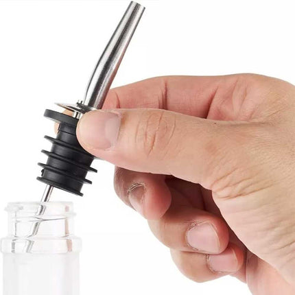 10X Stainless Steel Bottle Spouts, Oil Wine Liquor Pourer Dispenser Stopper