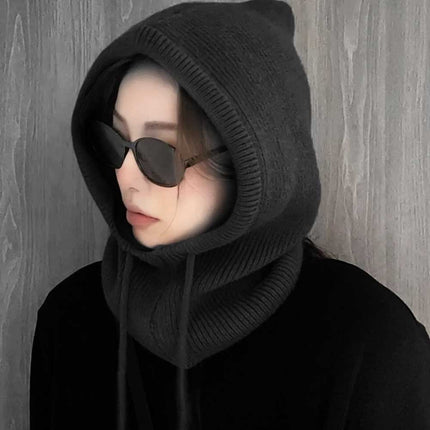 Winter Thermal Knitted Balaclava Scarf Ski Face Neck Warmer Hat Women