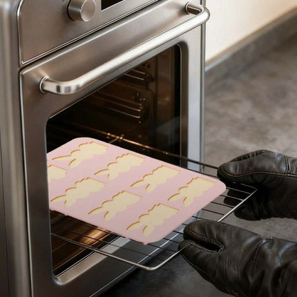 8-Grid Easter Bunny Baking Molds, Food Grade Baking Tools for Cakes