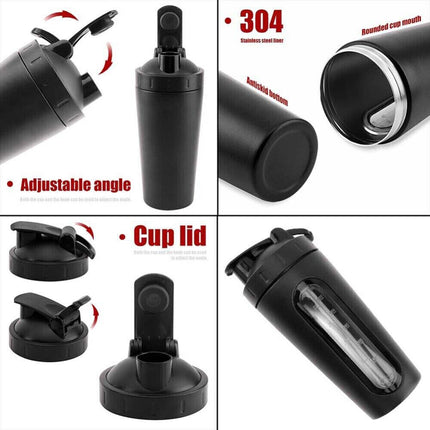 700ml Protein Shaker Cup with Scale, Milkshake Mixer Bottle for Sport
