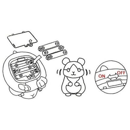 16cm Talking Hamster Plush Toy, Repeats What You Say, Mimicry Pet Toy