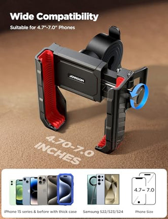 JOYROOM Bike Phone Holder, Handlebar Mount for iPhone Samsung 4.7–7"