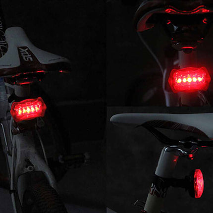 2X Bike Light Set Front Rear 5 LED Bicycle Tail Lights Waterproof