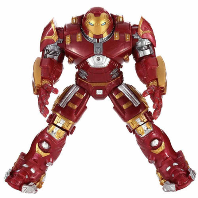 LED Light Up Mech Action Figure Toy for Kids with Glowing Armor