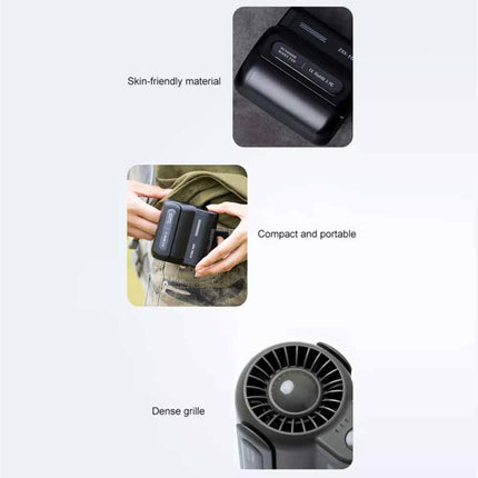 Clip On Waist Fan Hands Free Rechargeable Under Shirt Personal Cooling Fan