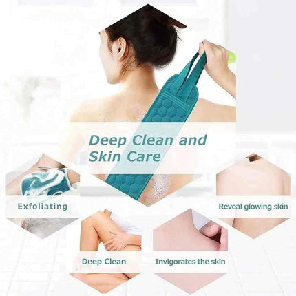 Exfoliating Body Scrubber – Back Scrubber, Bath Glove & Shower Set