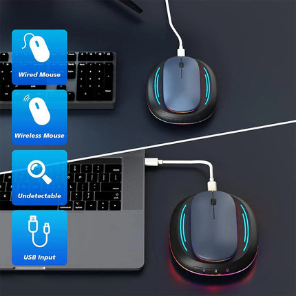 Mouse Jiggler Mechanical Undetectable with Timer Mouse Mover USB