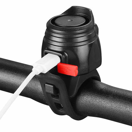 Electric Horn & Bell for Road Bike, USB Charging Warning Ring