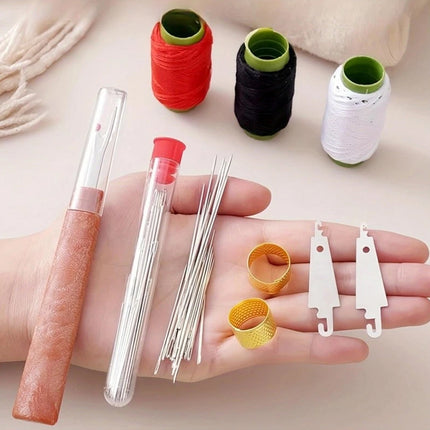 Hand Sewing Tool Set 37Pcs Needle Thread Repair Kit Sewing Accessories