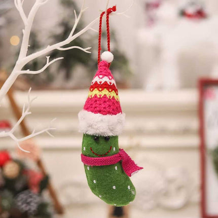 Christmas Cartoon Banana Hanging Pendant 3Pcs Xmas Home Decoration