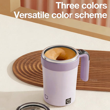 Rechargeable Automatic Stirring Cup, Magnetic Mixer Stainless Steel Coffee Mug