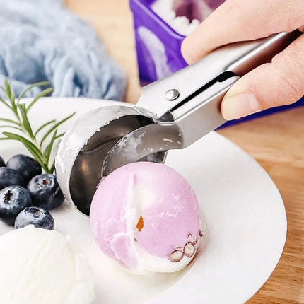 Multifunctional Stainless Steel Dual-Purpose Ice Cream Scoop and Maker Kitchen