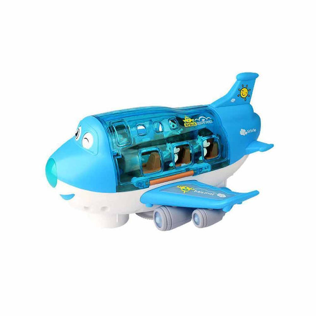 360° Rotating Electric Toy Plane with Music & Light for Kids Gift