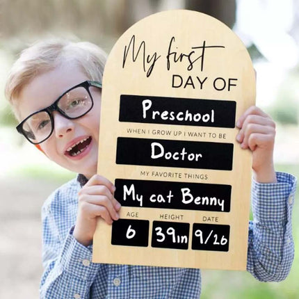 First Day Of School Photo Board Back To School Sign Chalkboard