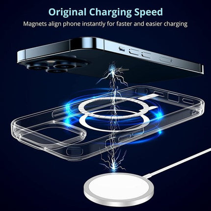 MagSafe Magnetic Shockproof Case for iPhone 14 Pro Max/Plus, Lens & Screen Protector