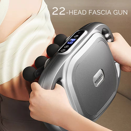 22-Head Body Massage Gun, High-Frequency Vibration Fascia Muscle Massager AU