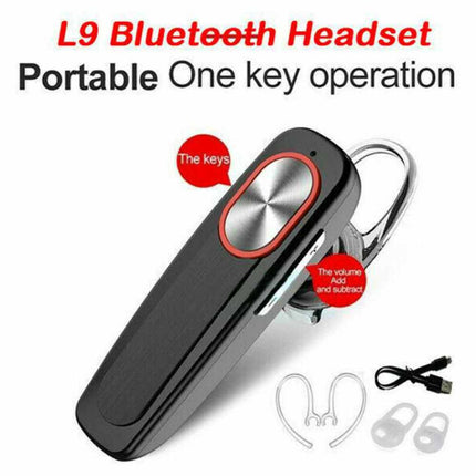 Wireless Bluetooth Hands-Free Earpiece Headset for All Smartphones