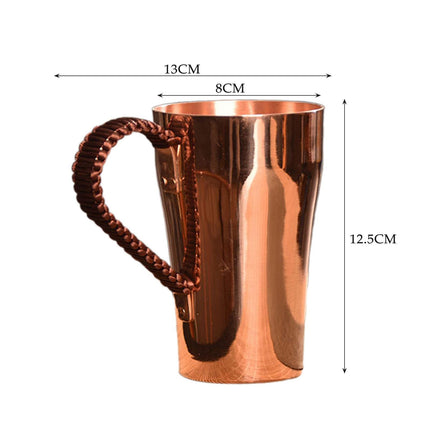 Copper Moscow Mule Cup 400ml for Hot & Cold Coffee Tea Drink Teaware