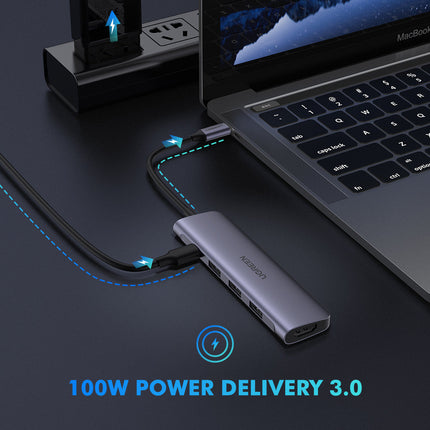 5-in-1 USB-C Multiport Adapter with HDMI, 3 USB 3.0 & PD
