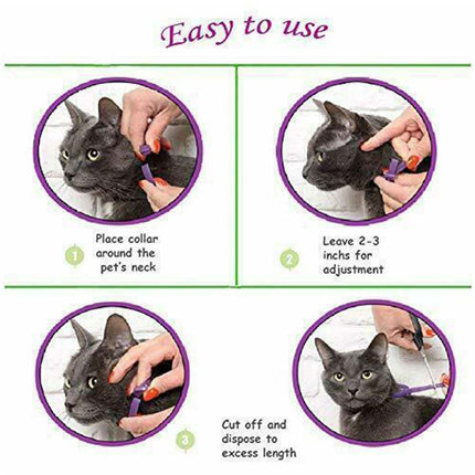 3x Cat Calming Collar 38cm Natural Lavender Pheromone Anxiety Relief