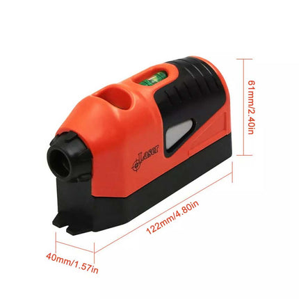 Mini Laser Level Vertical Horizontal Straight Line Measurement Gauge Tool