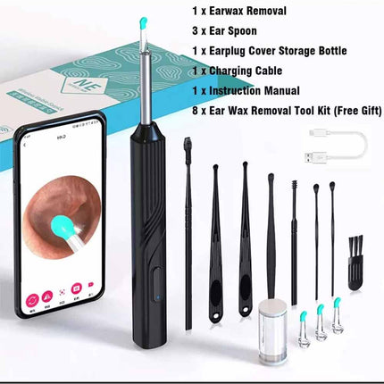 Wireless Ear Endoscope Camera Ear Wax Remover HD Cleaning Tools Kit