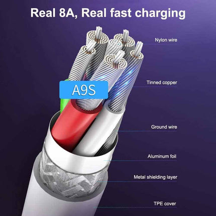 8-Port USB-C Hub Car Charger Dock with LED Display Charging Station
