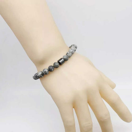 Magnetic Anti Smoke Bracelet 8MM Triple Protection Cessation Therapy Gift