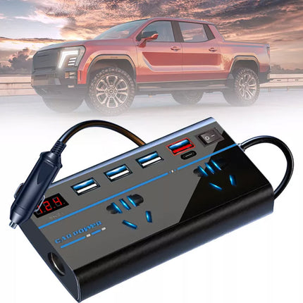 12V to 240V 200W Car Inverter 4 USB Ports AC Converter Vehicle Charger